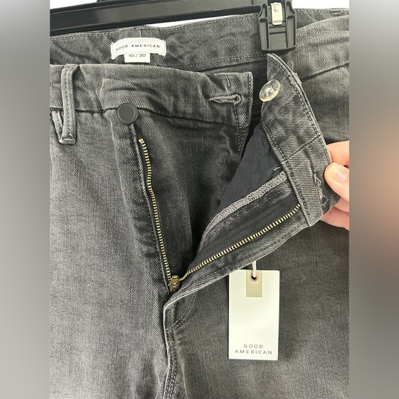 Good American size 10/30 NWT Good Curve Skinny Black Fall Essential Denim Jeans - Picture 5 of 5